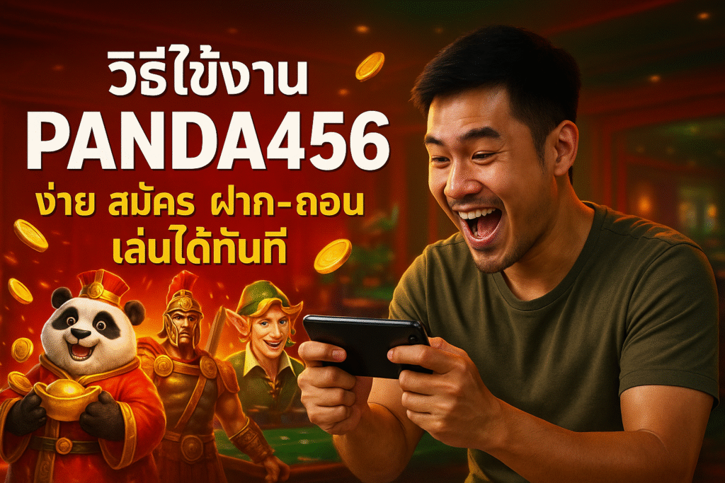 วิธีใช้งาน PANDA456 ง่าย สมัคร ฝาก‑ถอน เล่นได้ทันที